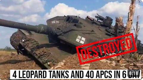 WITHIN 6 days, Russia DENAZIFIED ANOTHER 4 Ukrainian Leopard tanks and 40 APCs