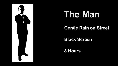 Gentle Rain On Street Black Screen