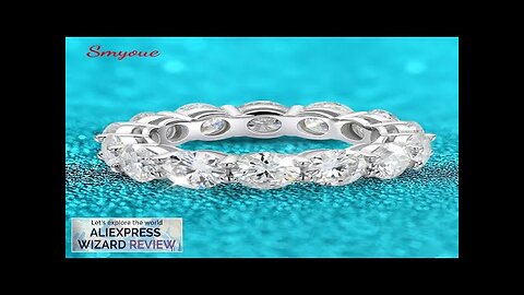 Smyoue 7ct 5mm Full Moissanite Ring for Women Men Sparkling Round Cut Review