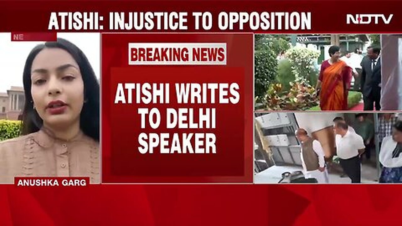 AAP vs BJP _ Injustice To Opposition_ Atishi Writes To Speaker On AAP MLAs' Suspension