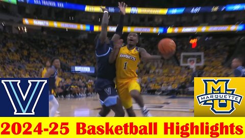 Villanova vs #10 Marquette Basketball Game Highlights 1 24 2025