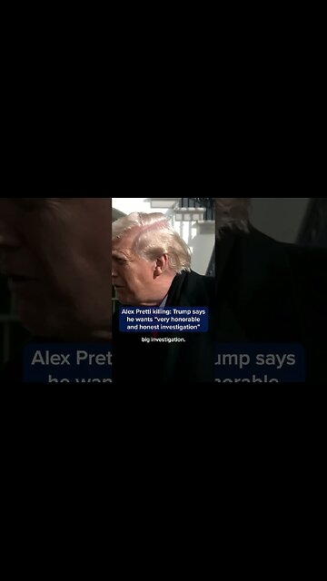 Alex Pretti killing: Trump says he wants 'very honorable and honest investigation'