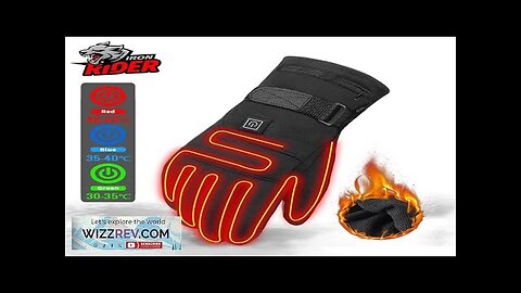 HEROBIKER Motorcycle Gloves Waterproof Heated Guantes Moto Touch Screen Battery Powered Review