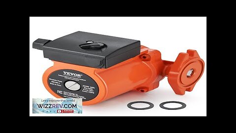 VEVOR 009-BF5-J Hot Water Circulation Pump 110V 180W 17 GPM Recirculating Pump Review