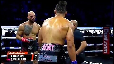 Andrew Tate vs Chase DeMoor decision 🏆 #boxing #highlights #misfitsboxing
