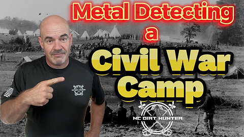 Metal Detecting a Civil War Camp. Both Union and Confederate!