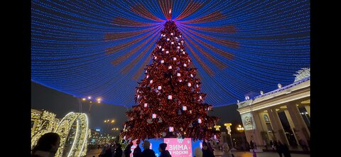 Moscow Celebrates New Year - 2025. Streets and Squares of the Russian capital