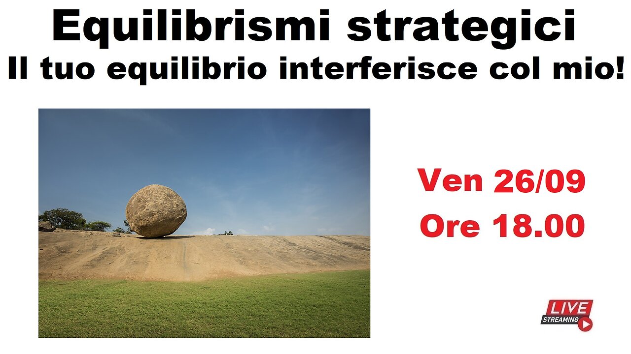 Equilibrismi strategici - Il tuo equilibrio interferisce col mio!