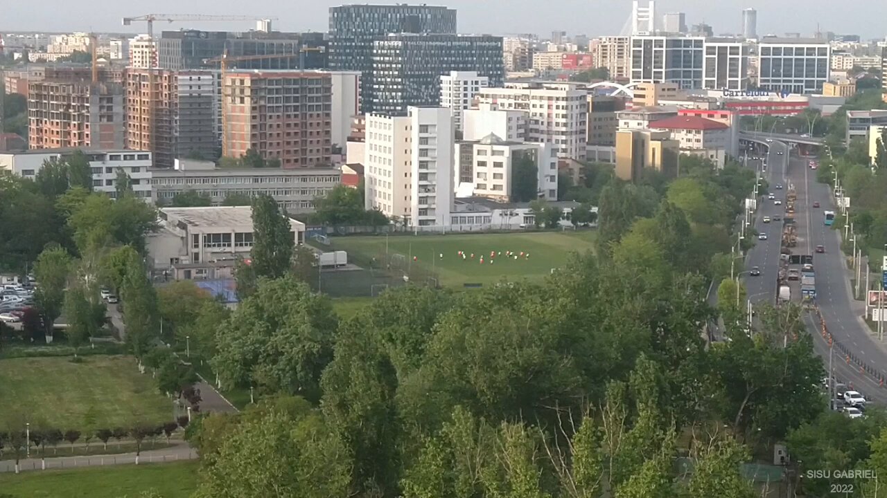 Live from Bucharest.Vedere panoramica a zonei Basarab. Grozavesti. Gara de Nord