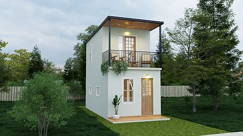 Compact Living Redefined: Innovative Two-Storey Tiny Home Design (3x6 Meters)"