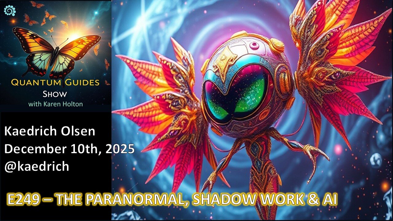 Quantum Guides Show E249 Kaedrich Olsen – THE PARANORMAL, SHADOW WORK & AI