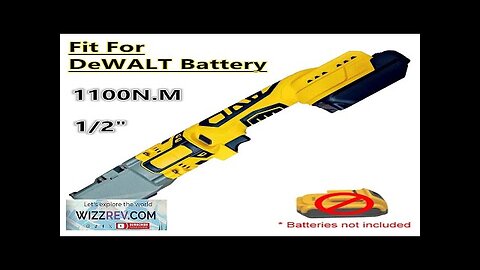 Fit For DeWALT 20V Battery 1100N.m Brushless Ratchet Wrench 1/2'' Cordless Impact Review