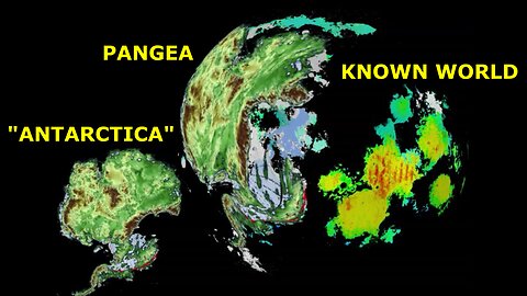 They Turned Pangea on the Plasma-Moon True Flat-Earth Map into the Fake Continent "Antarctica"