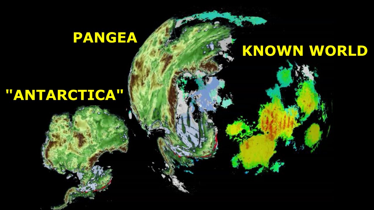 They Turned Pangea on the Plasma-Moon True Flat-Earth Map into the Fake Continent "Antarctica"