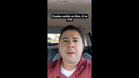 Dios es Fiel, puedes confiar en El!