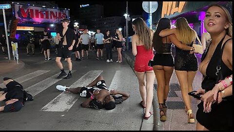 🇪🇸Magaluf After Dark 2025 🌴 Wild Nightlife Never Seen Before 4K
