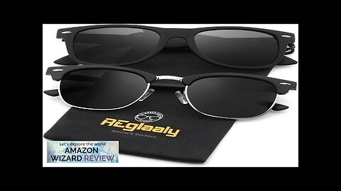 Sunglasses Men and Womens Polarized Sunglasses for men with UV Blocking Semi-Rimless Review