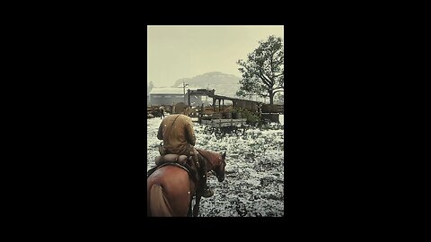 Spawning Into a Snowy Valentine in RDR2 Mods ❄️🐎 #gamingshorts #gaming #rdr2 #games #gameplay