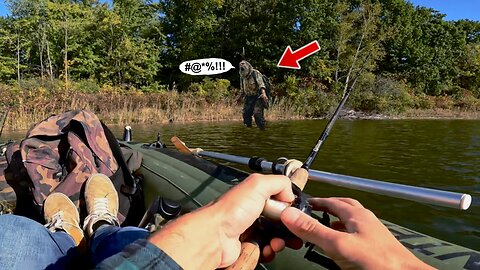 What Was He Yelling About? - Weird Encounter While Fishing from my Inflatable Boat