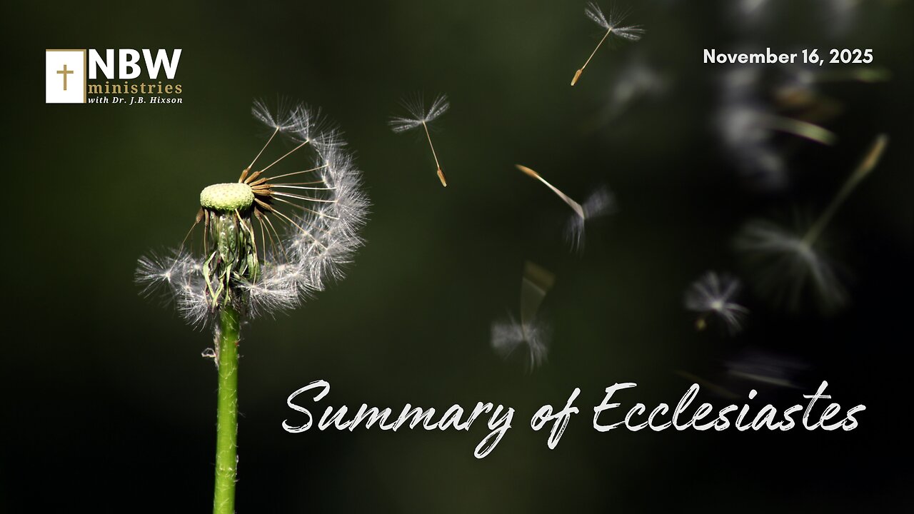 1368. Summary of Ecclesiastes