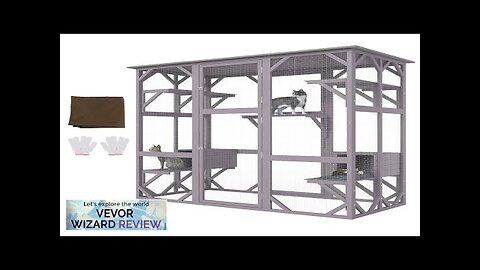 VEVOR Cat House Outdoor 7-Tier Large Catio Cat Enclosure with 5 Platforms Review