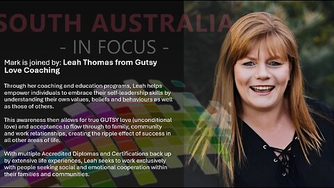 Mark is joined by: Leah Thomas from Gutsy Love Coaching