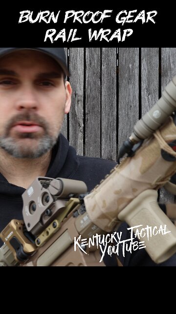 Burn Proof Gear Rail Wrap - 300 Blackout Peanut Butter Build