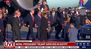 Trump Arrives In Egypt For Major Peace Summit