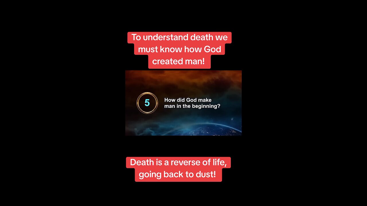 Death is a reverse of life!