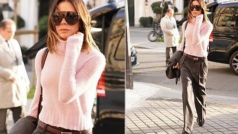 Victoria Beckham’s Paris Fashion Week Arrival