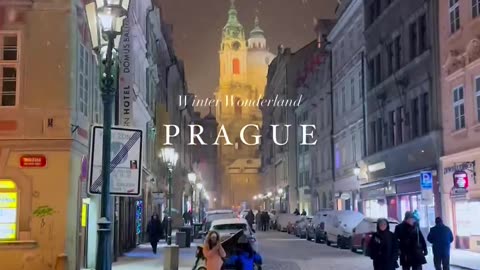 "This is Prague in Winter, a Magical Wonderland ✨☃️"