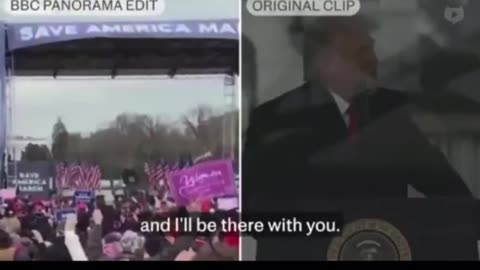 FAKE NEWS BBCs Edited Jan 6th Speech of President Trump