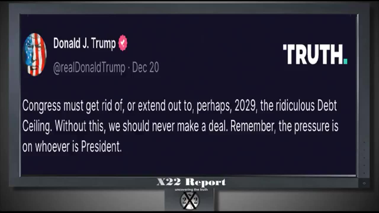 X-22 Financial Report - [CB] Just Revealed Their Plan,Trump Calls It “1929”...12-30-24