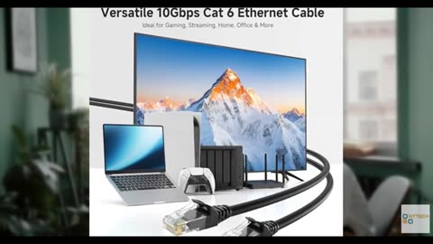 Cable Matters 10Gbps Snagless Cat 6 Ethernet Cable - 25ft, Cat 6 Cable, Cat6 Cor