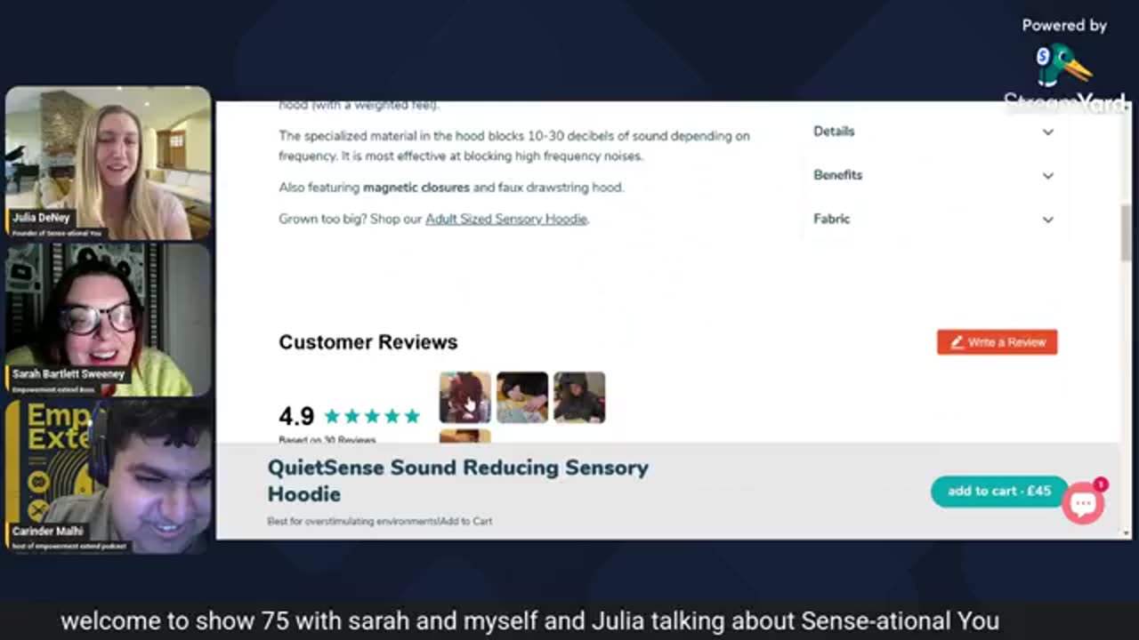 Julia DeNey is the founder of Sense-ational You LLC, a company