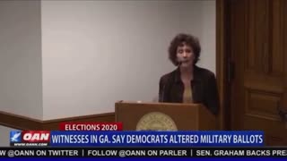 A 2020 clip of a Fulton County election worker testifying under oath that she observed