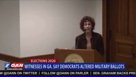 A 2020 clip of a Fulton County election worker testifying under oath that she observed