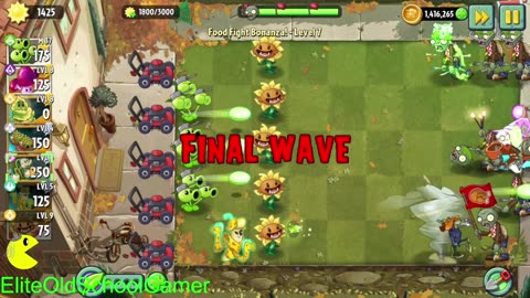 Plants vs Zombies 2 - Thymed Event - Food Fight - Hard Levels - December 2025