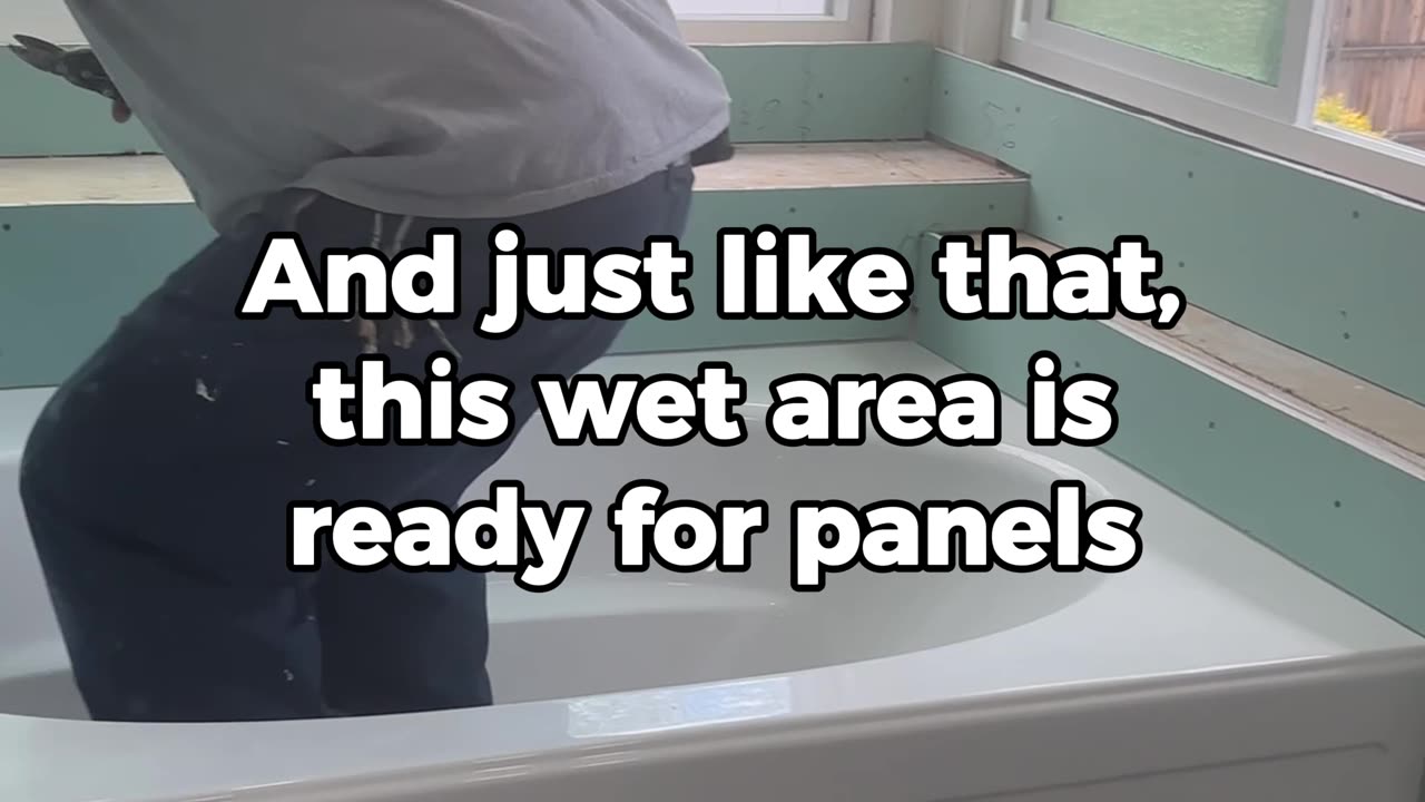 Greenboard Install for Affordable Bathroom Remodel