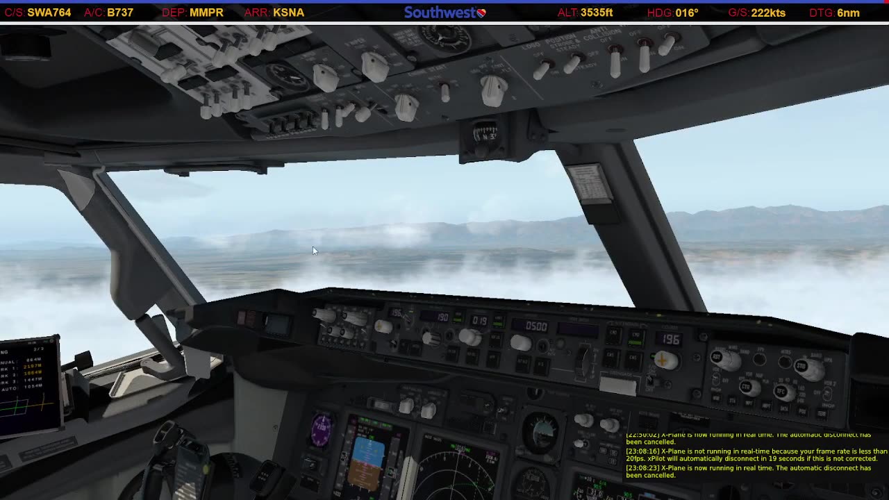 Landing in Santa Ana (KSNA)