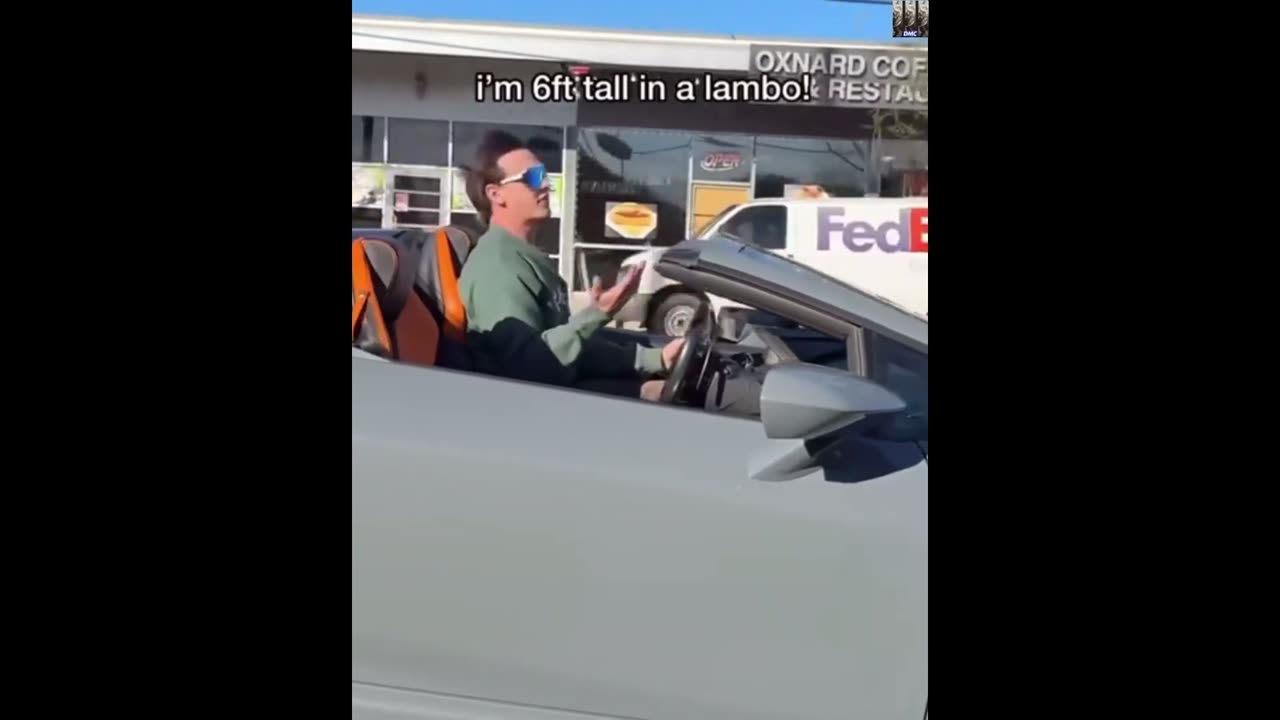 Too tall for this ride 🤣🏎️