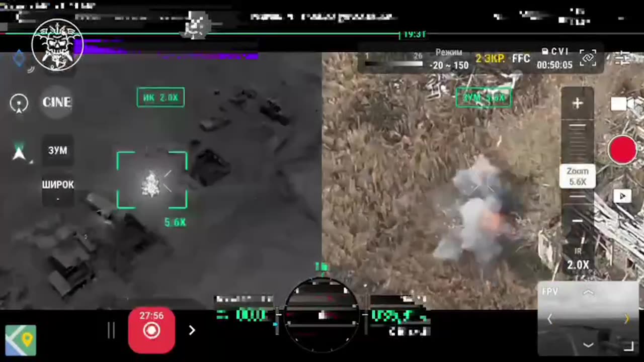 Russian Soldiers Forced Into the Open After Drone Strike Collapses Basement Entrance