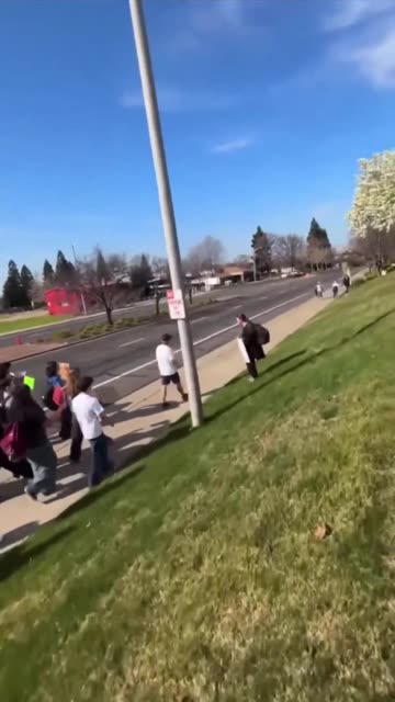 Mexican kids follow and harass elderly White man