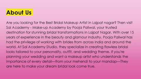 Best Bridal Makeup Artist in Lajpat nagar
