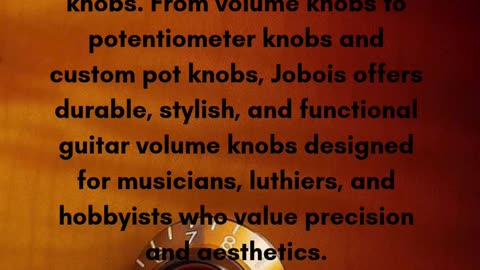 Jobois – Premium Guitar Knobs & Hardware