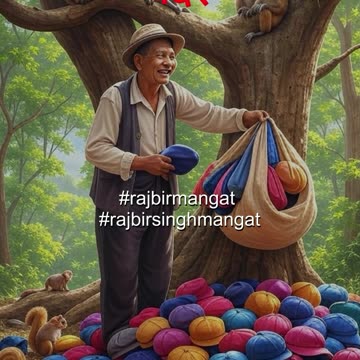 टोपी विक्रेता और बंदर