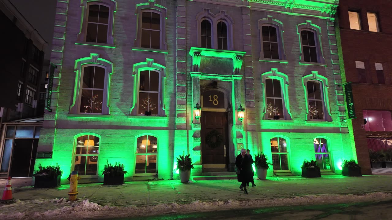 Random green building in Ottawa Canada