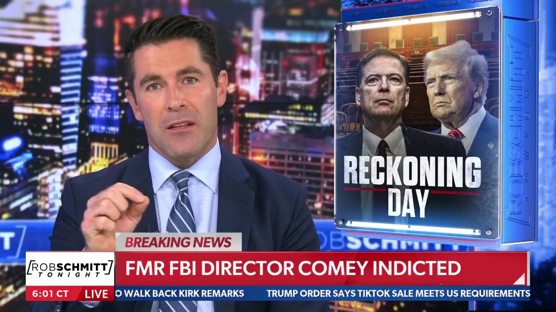 BREAKING NEWS💥Former FBI Director James Comey indicted on two counts.