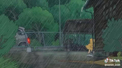 The rainy days in Ghibli animations are so healing. Immersive listening to the sound of rain 🌧️☔.