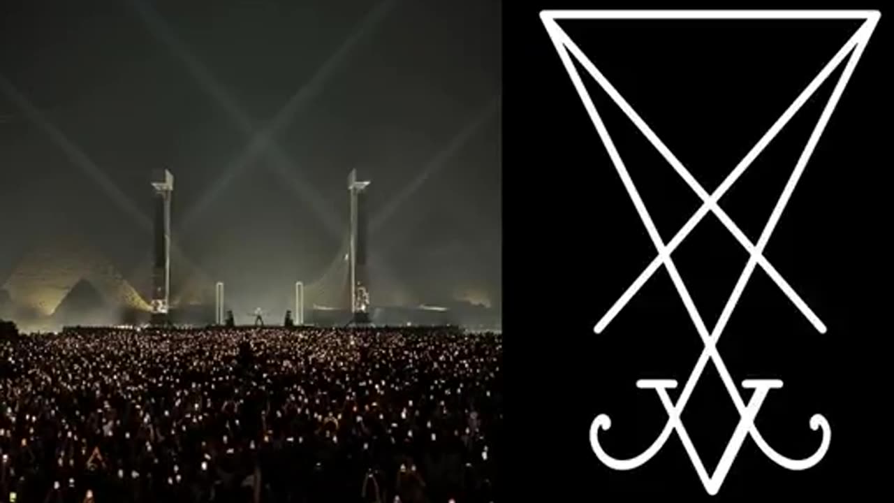 World leaders at the Egyptian base... summoning the devil